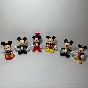 Disney Mickey Mouse Action Figure Collection. Vintage. Collectible.